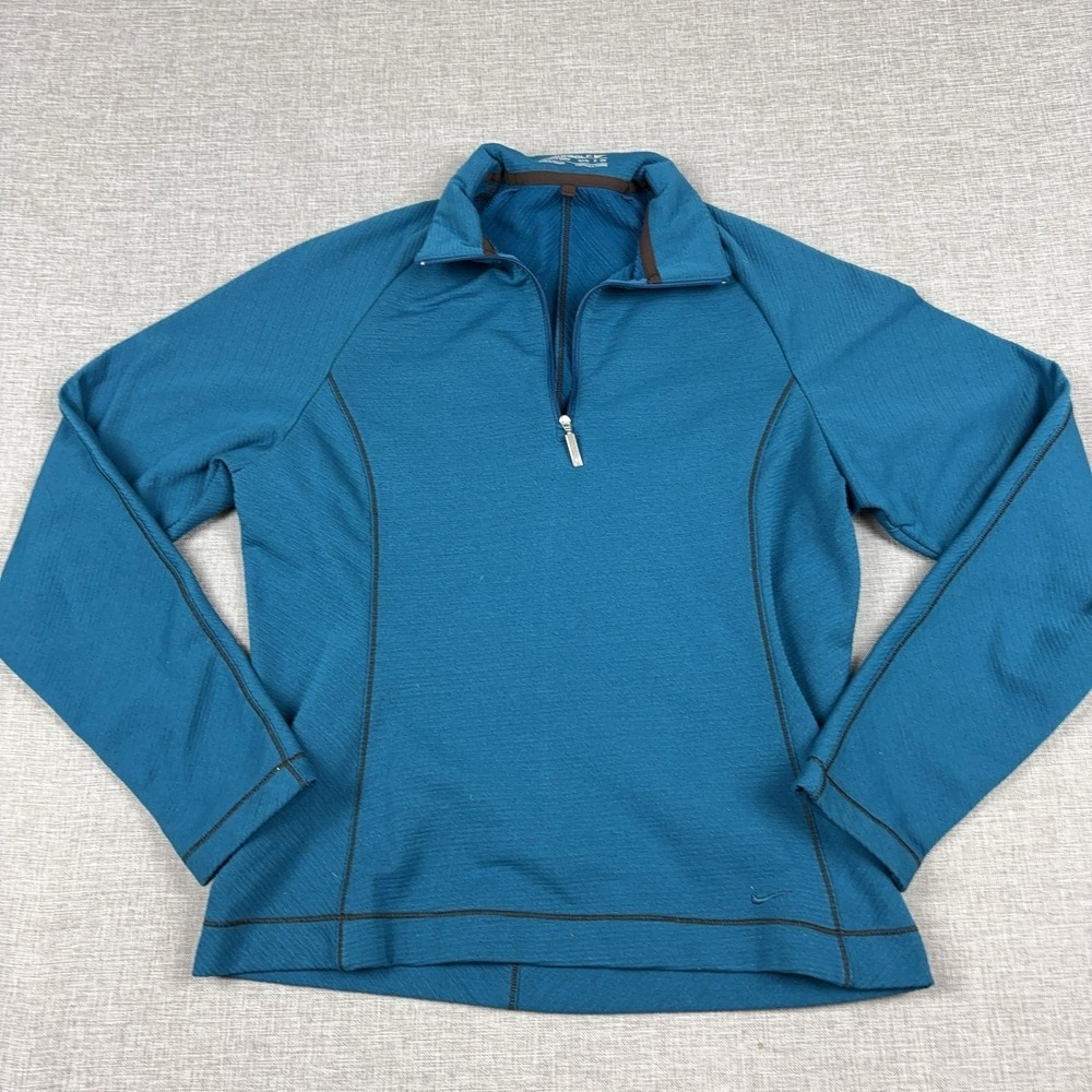 Nike Hoodie Womens Small Blue 1/4 Zip Nike Golf Moisture Wicking Pullover